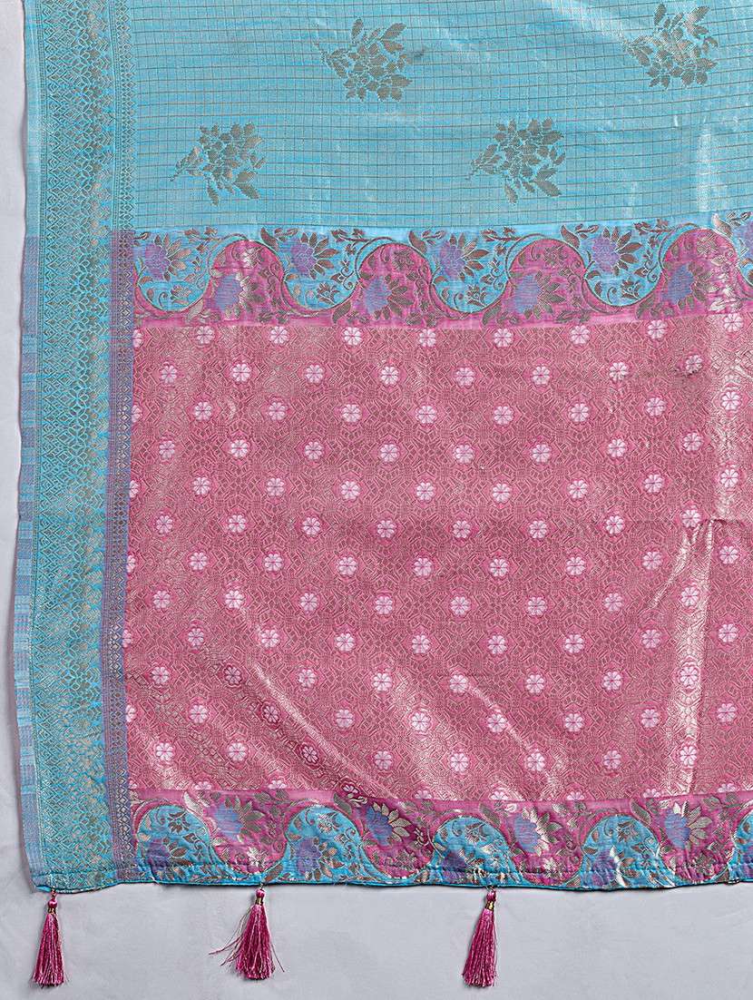 women self design banarasi saree with blouse - 22540133 -  Standard Image - 5