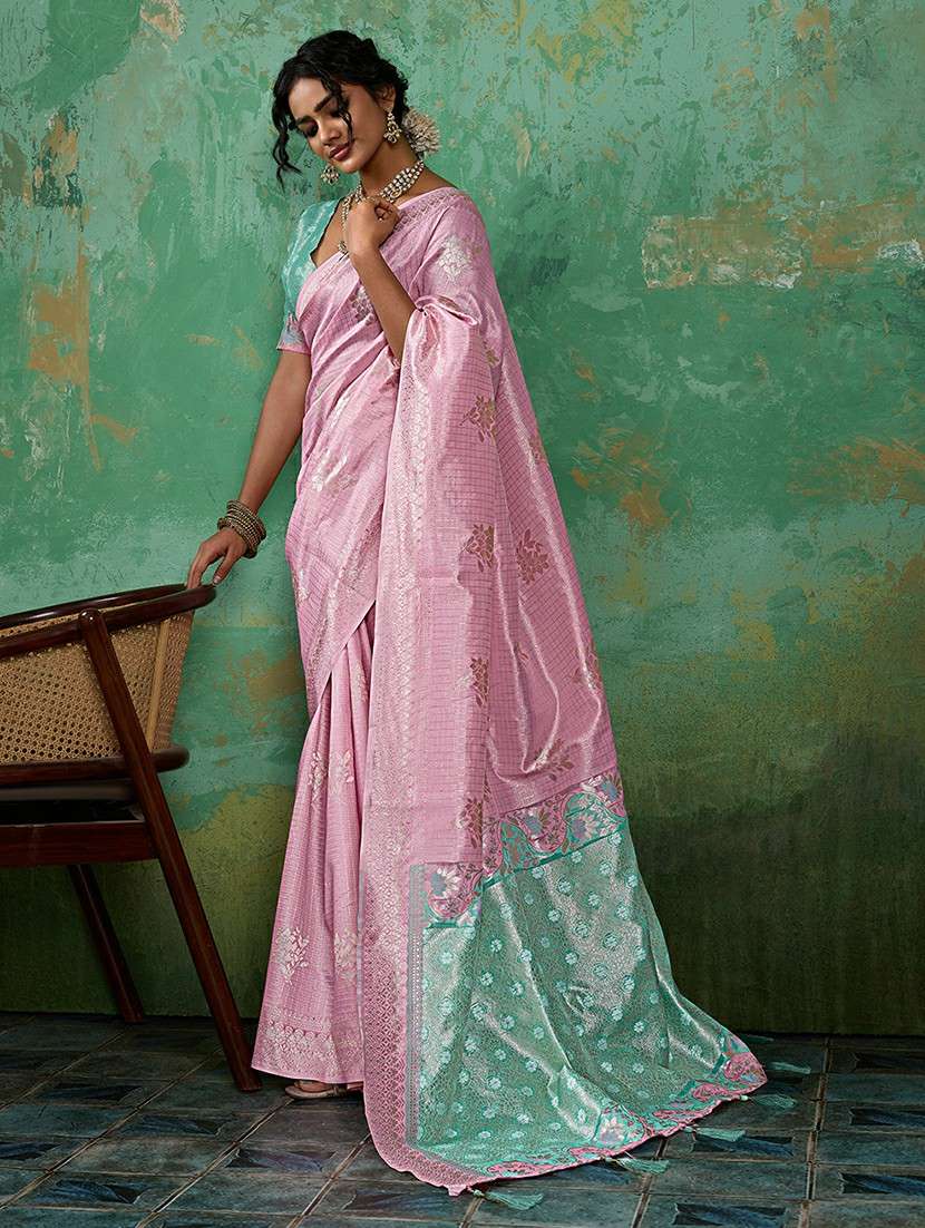 women self design banarasi saree with blouse - 22540135 -  Standard Image - 3