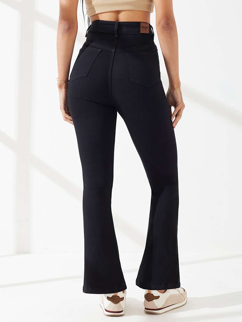 Women Solid High Rise Bootcut Jeans - 22540430 -  Standard Image - 3