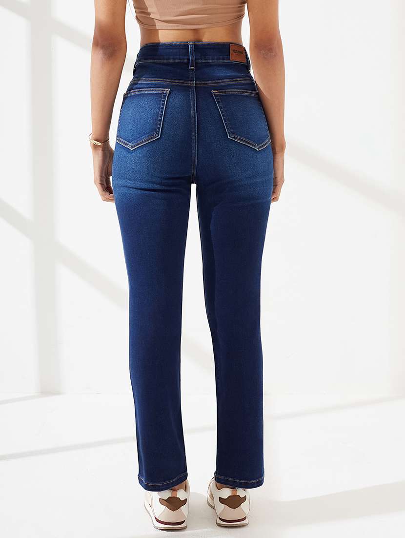 Women Washed High Rise Slim Fit Jeans - 22540448 -  Standard Image - 3