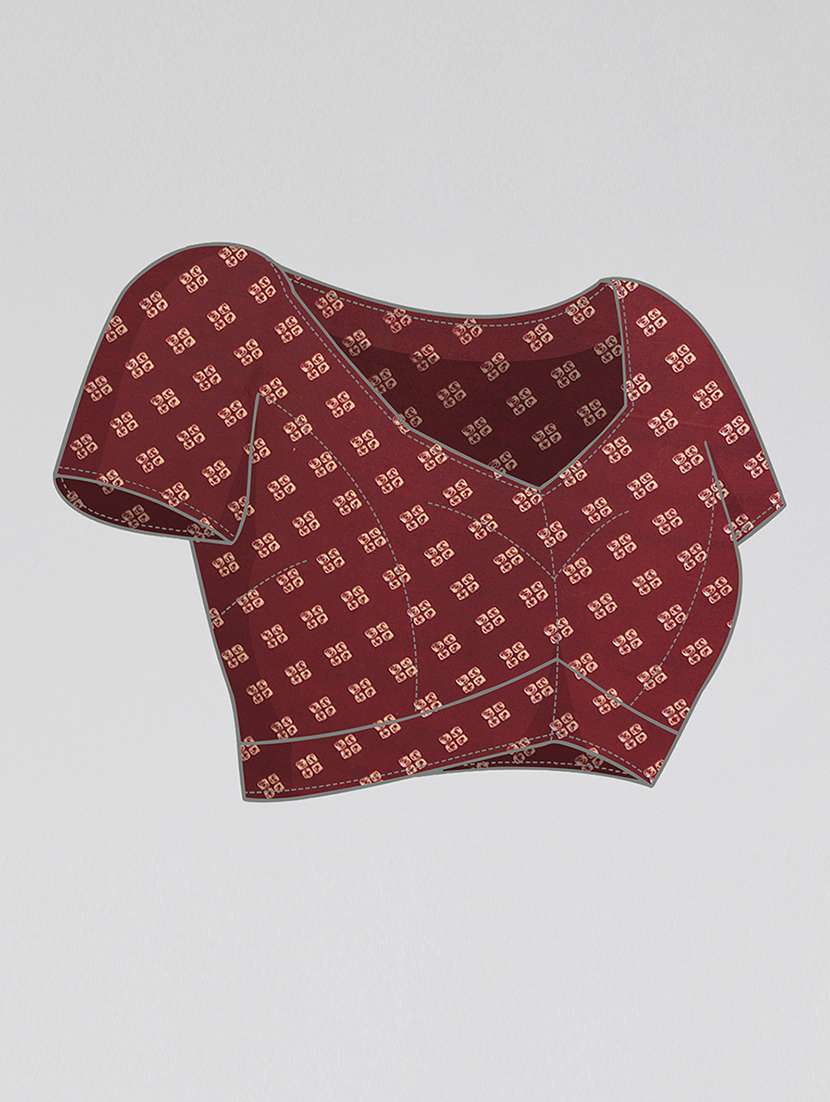 women printed casual wear saree with blouse - 22540689 -  Standard Image - 5