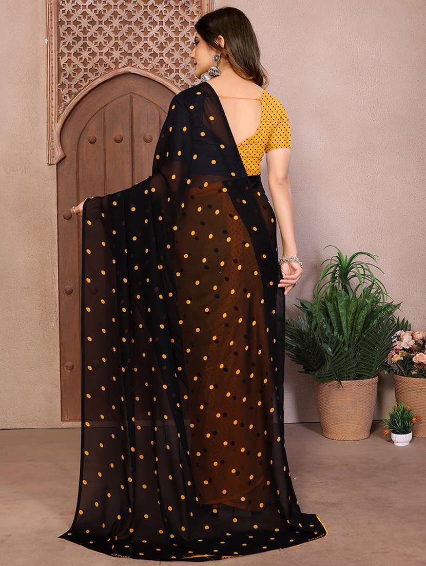 women printed casual wear saree with blouse - 22540728 -  Standard Image - 3