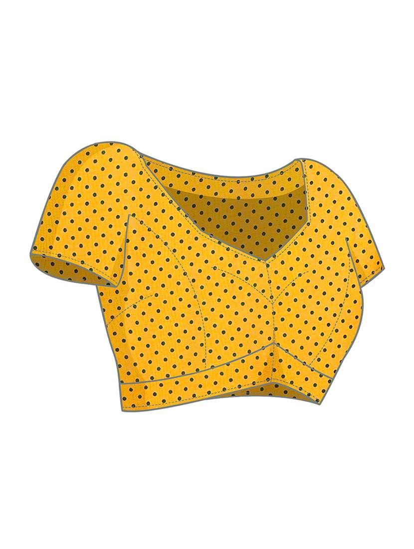 women printed casual wear saree with blouse - 22540728 -  Standard Image - 5