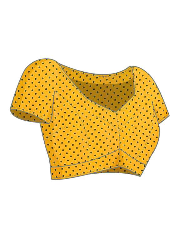 Women Printed Casual Wear Saree With Blouse - 22540777 -  Standard Image - 5