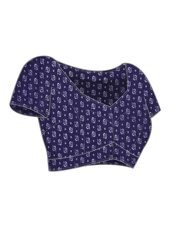 Women Printed Casual Wear Saree With Blouse - 22540789 -  Standard Image - 5