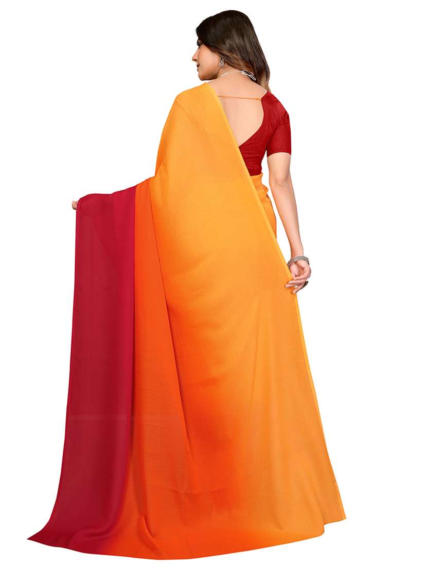 women printed casual wear saree with blouse - 22540818 -  Standard Image - 3