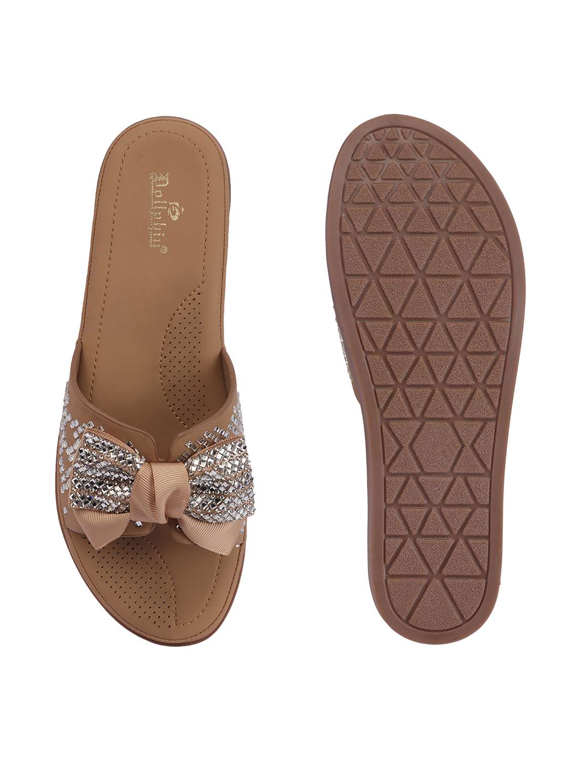 women embellished slip on flats - 22541893 -  Standard Image - 3