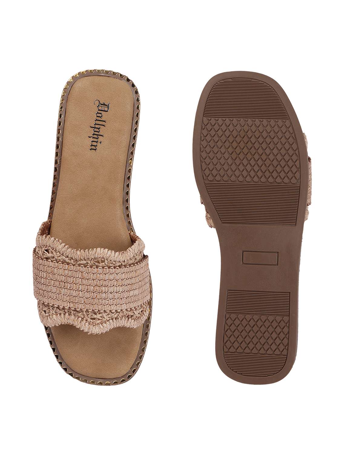 women textured slip on flats - 22541896 -  Standard Image - 3