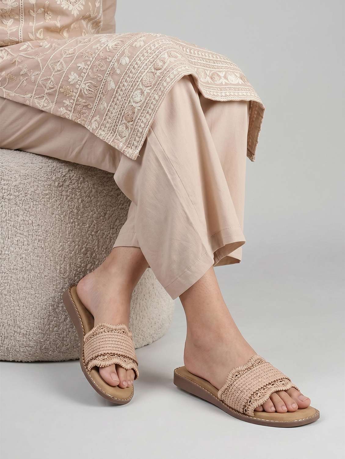 women textured slip on flats - 22541896 -  Standard Image - 5