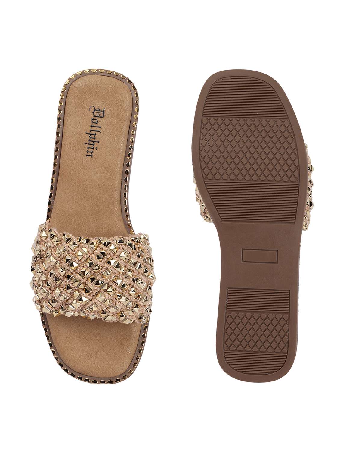 women embellished slip on flat - 22541904 -  Standard Image - 3