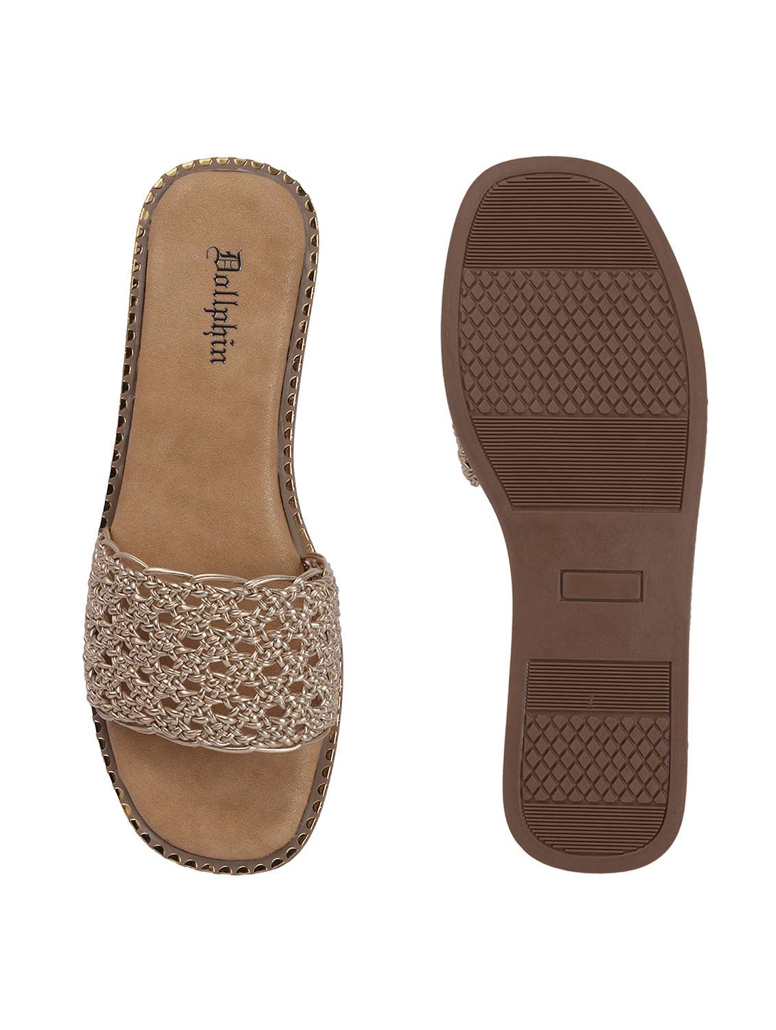 women textured slip on flat - 22541906 -  Standard Image - 3