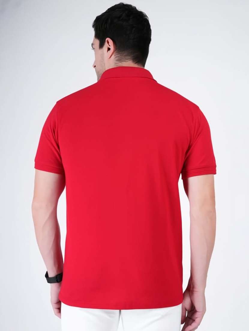 men solid short sleeve regular fit polo t-shirt - 22542053 -  Standard Image - 3