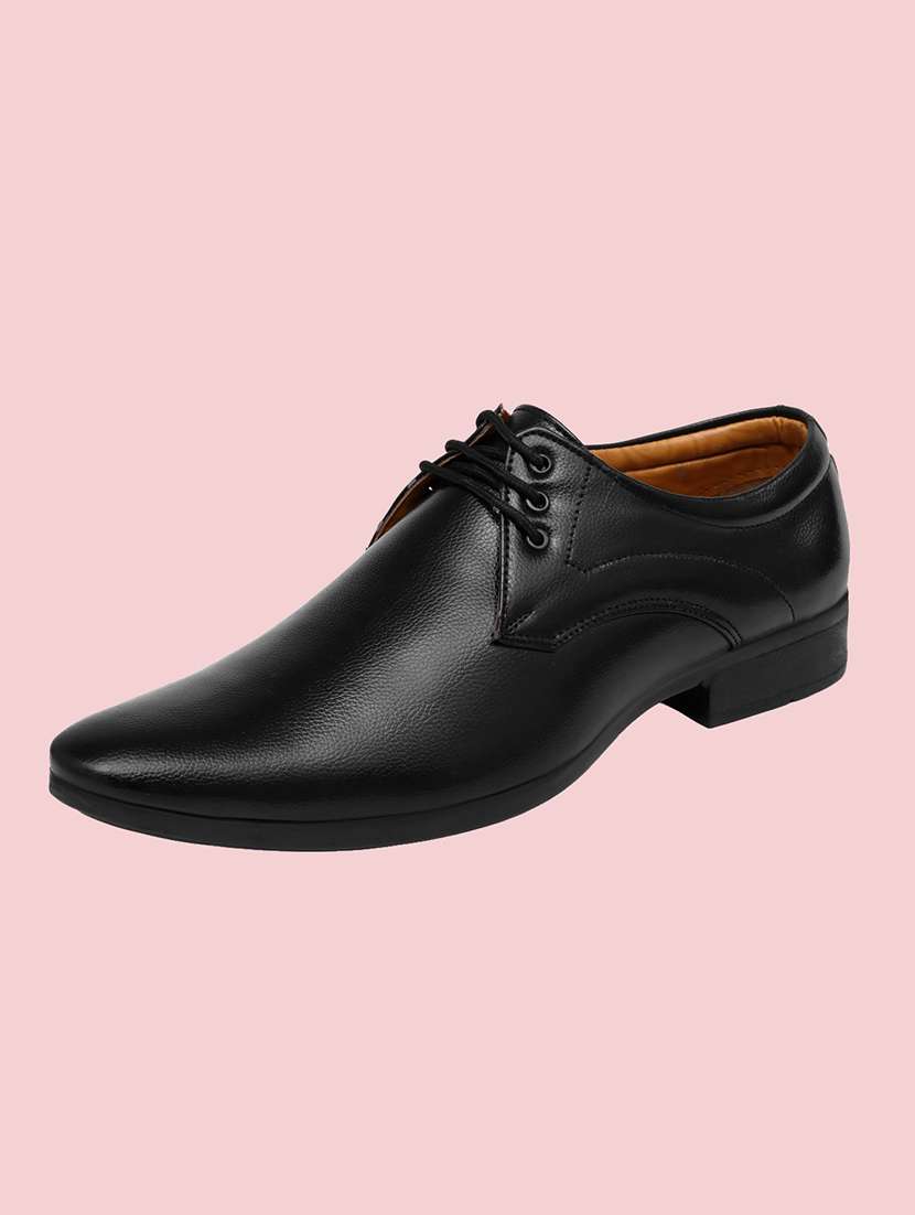 men solid lace up oxford shoes - 22542061 -  Standard Image - 3
