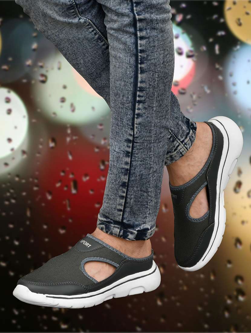 men grey slip on casual shoes - 22542063 -  Standard Image - 3