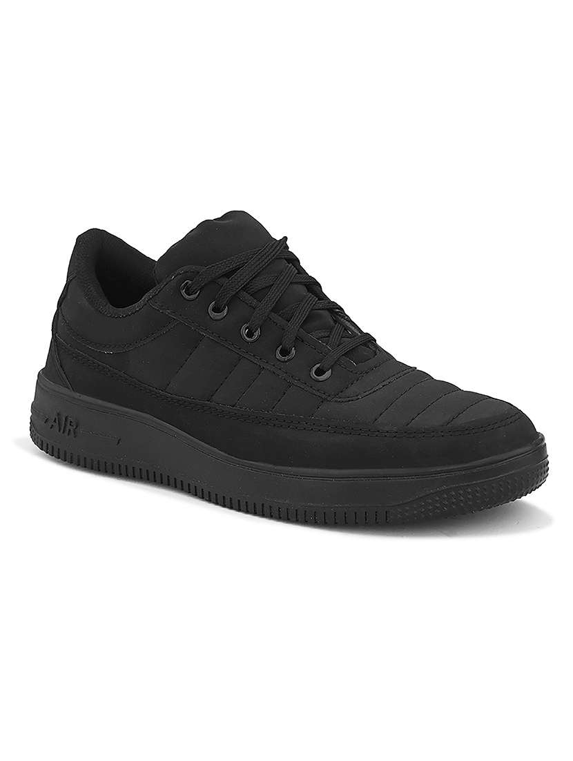 men solid lace up sneakers - 22542066 -  Standard Image - 3
