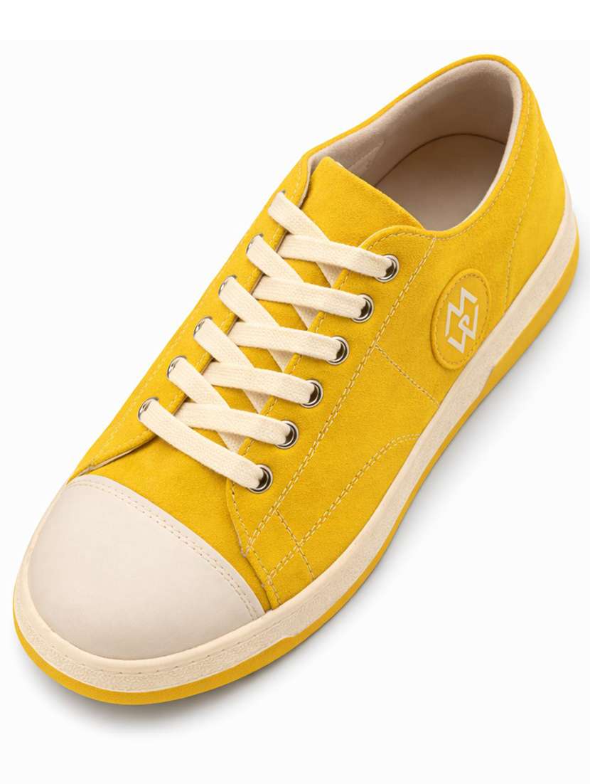 men solid lace up sneakers - 22542071 -  Standard Image - 5