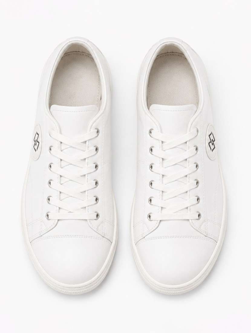 men solid lace up sneakers - 22542075 -  Standard Image - 3