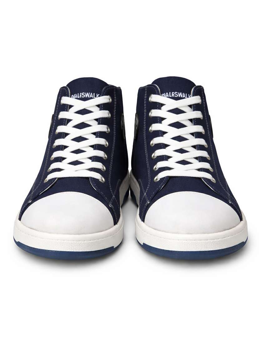 men solid lace up high ankle sneakers - 22542079 -  Standard Image - 3