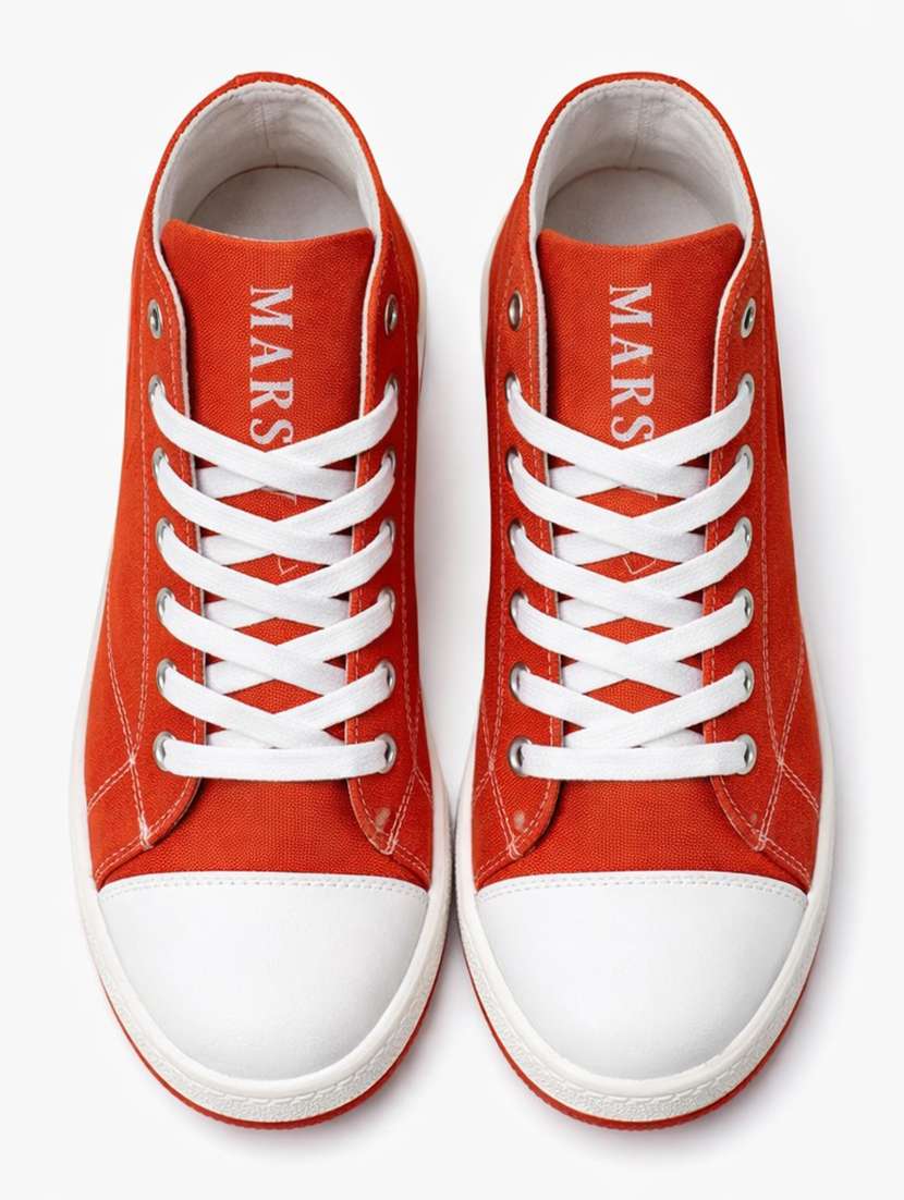 men solid lace up high ankle sneakers - 22542081 -  Standard Image - 3