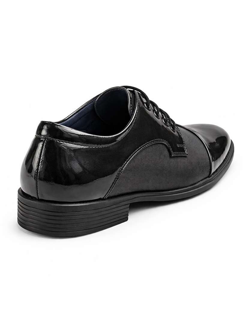 men textured lace up derby shoes - 22542086 -  Standard Image - 3