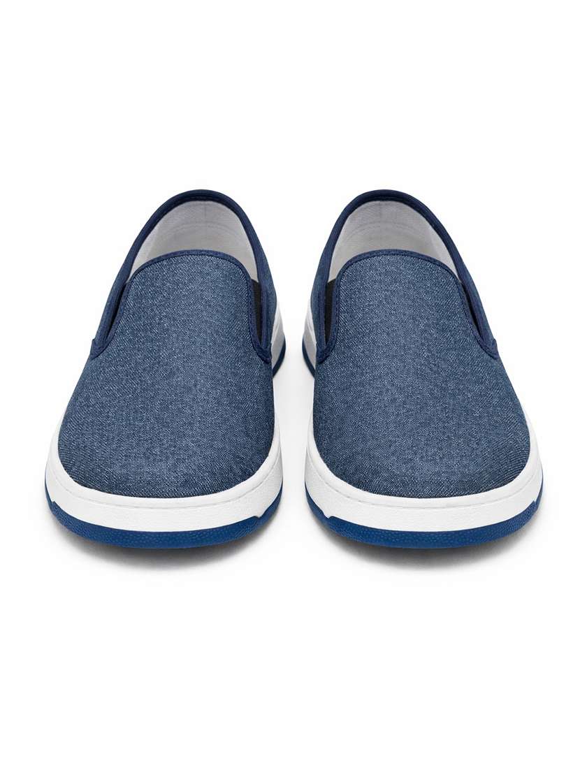 men solid slip on casual shoes - 22542247 -  Standard Image - 3