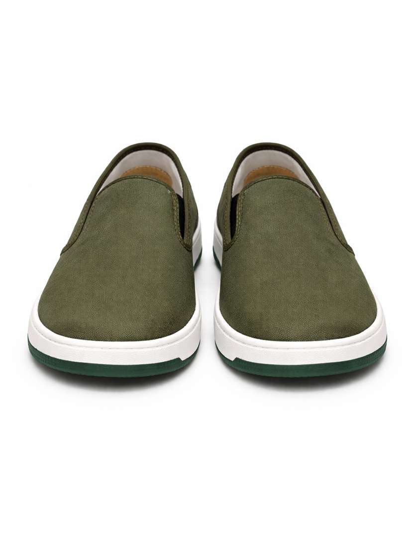 men solid slip on casual shoes - 22542250 -  Standard Image - 3