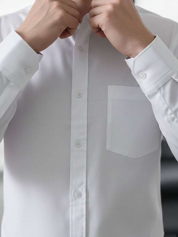 men solid collared regular fit casual shirt - 22542448 -  Standard Image - 3