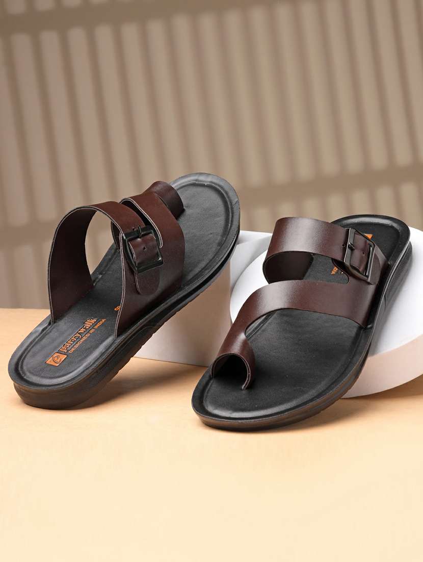 men solid one toe sandal 