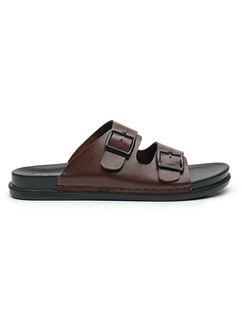 men solid slip on sandal - 22542707 -  Standard Image - 3