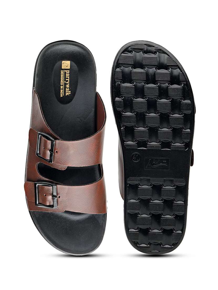 men solid slip on sandal - 22542707 -  Standard Image - 5