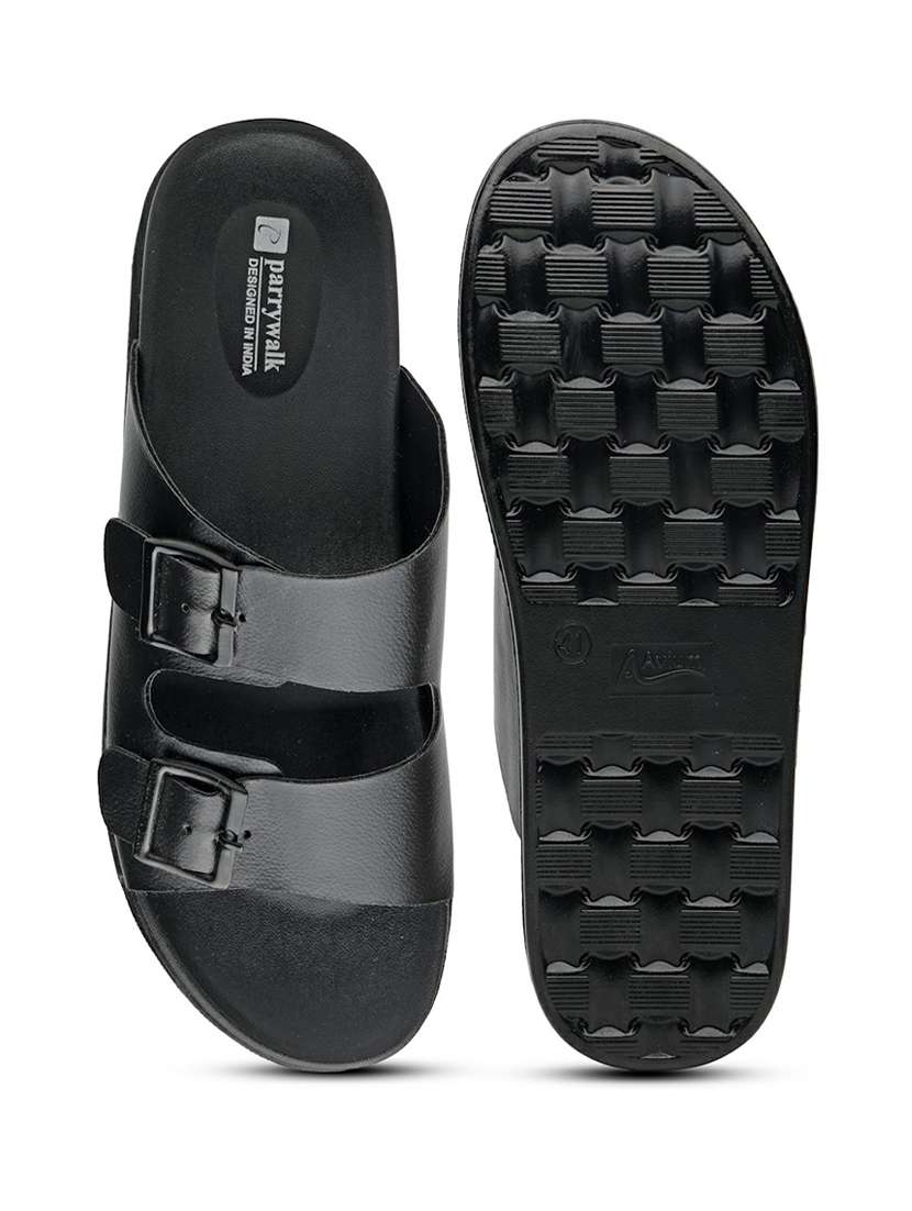 men solid slip on sandal - 22542708 -  Standard Image - 5