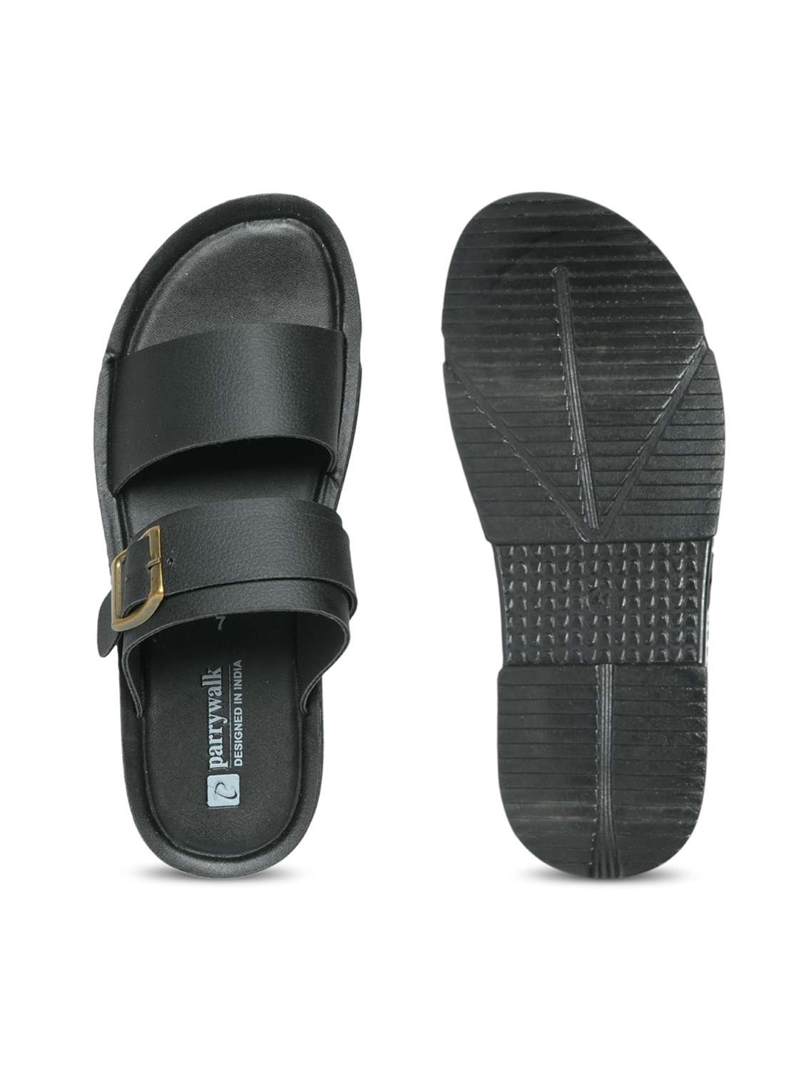 Men Solid Slip On Sandal - 22542711 -  Standard Image - 5