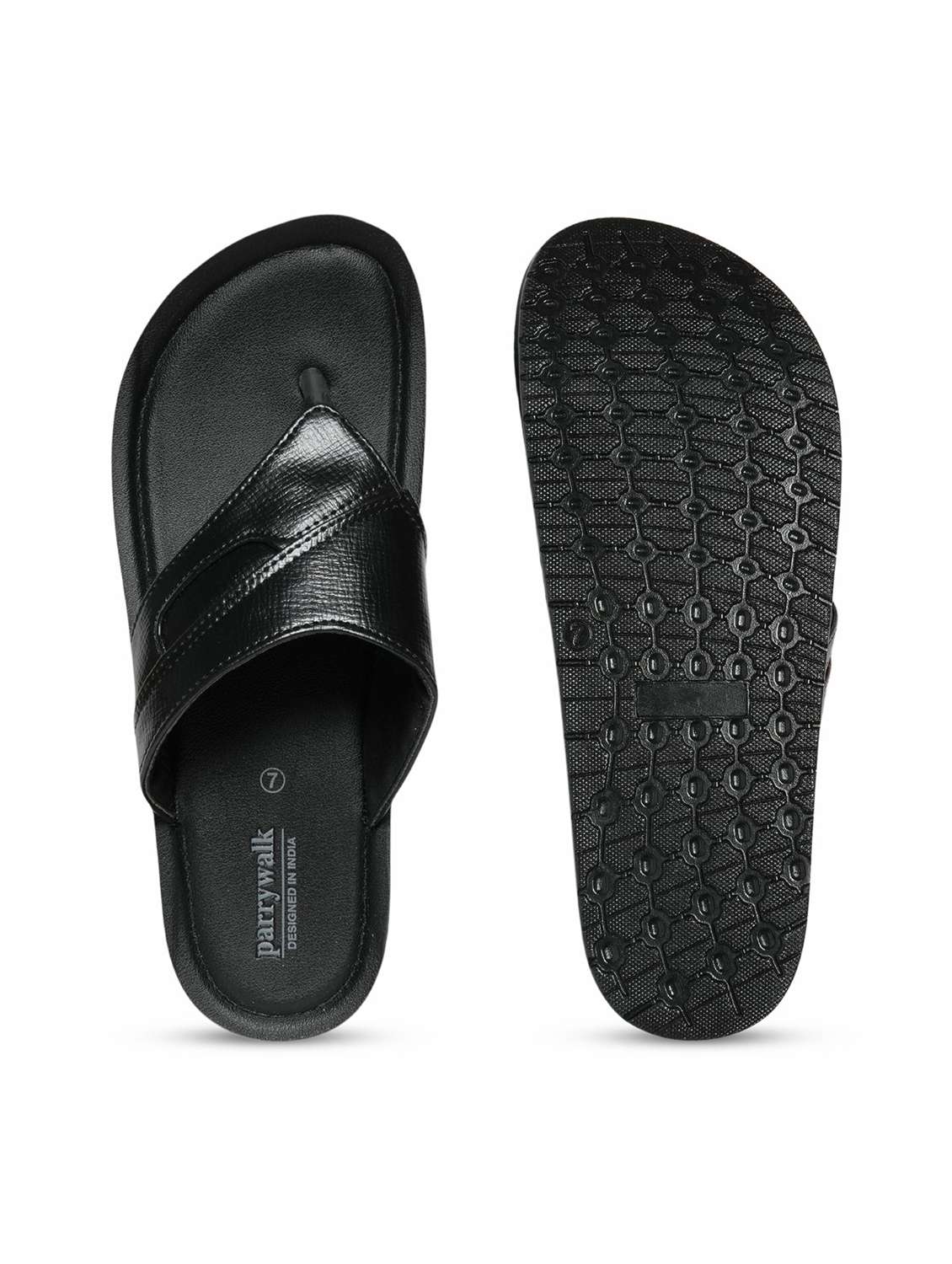 men solid toe seperator sandal - 22542713 -  Standard Image - 5