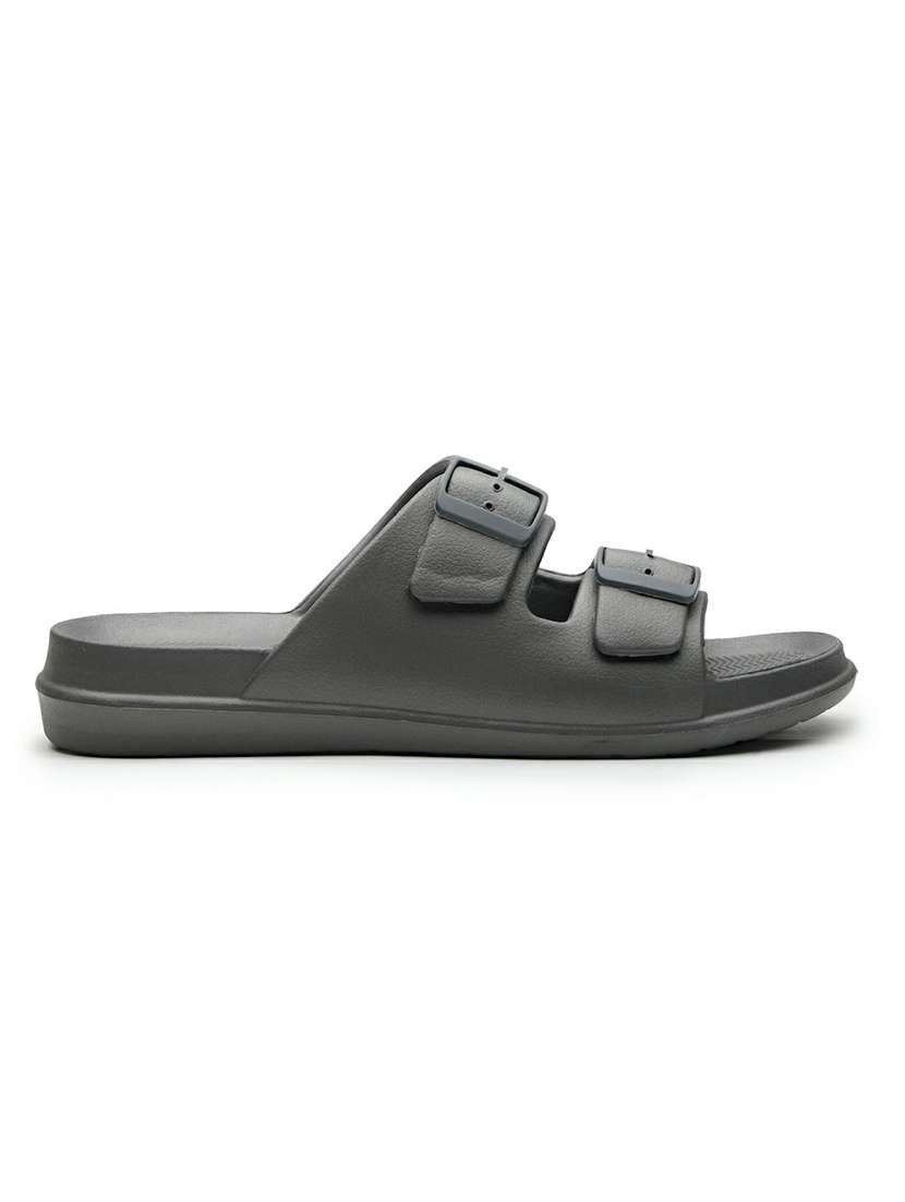 men grey slip on slider - 22542723 -  Standard Image - 3