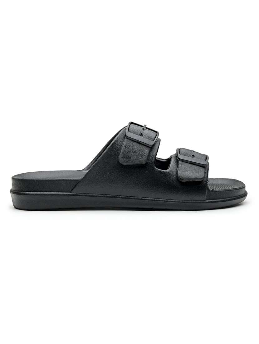 men black slip on slider - 22542724 -  Standard Image - 3