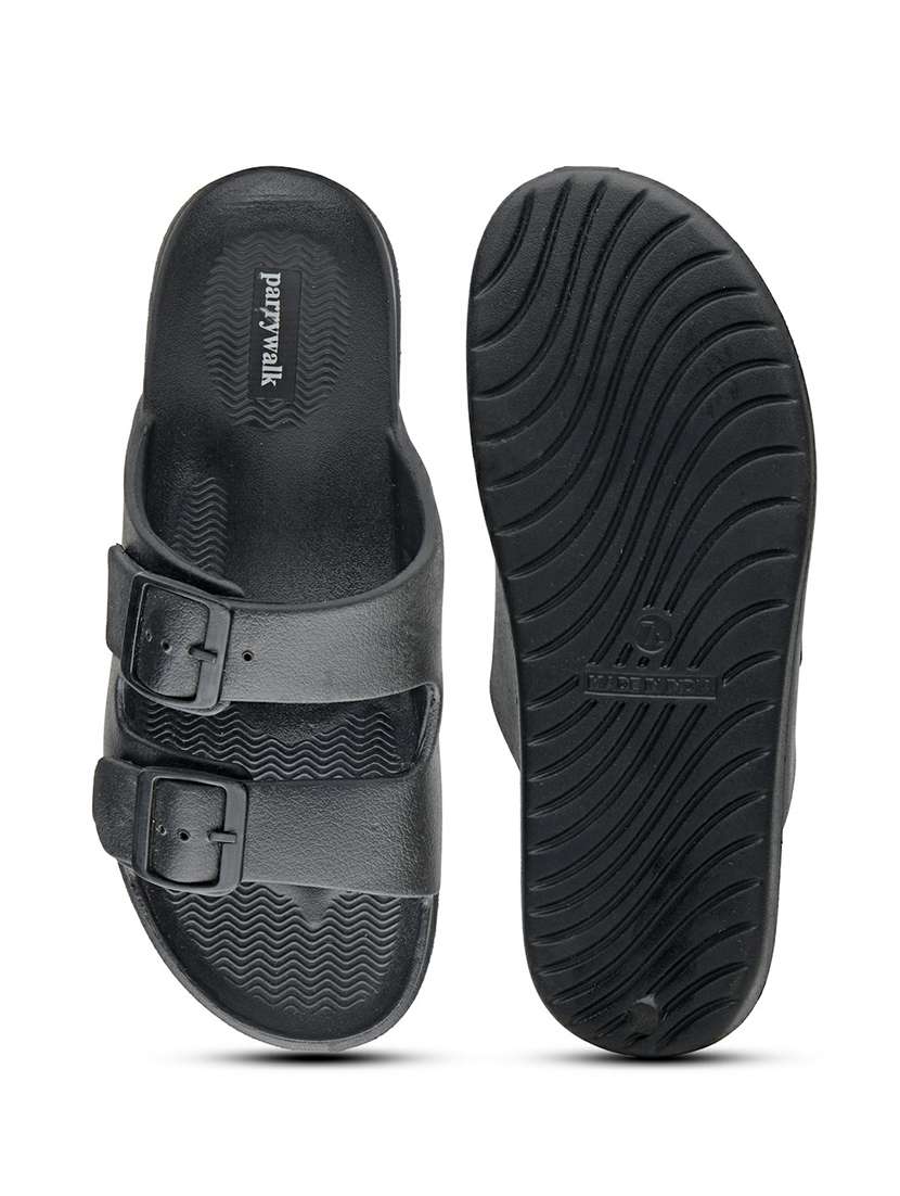 men black slip on slider - 22542724 -  Standard Image - 5