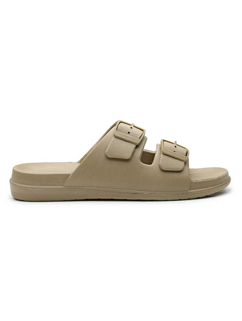 men beige slip on slider - 22542725 -  Standard Image - 3