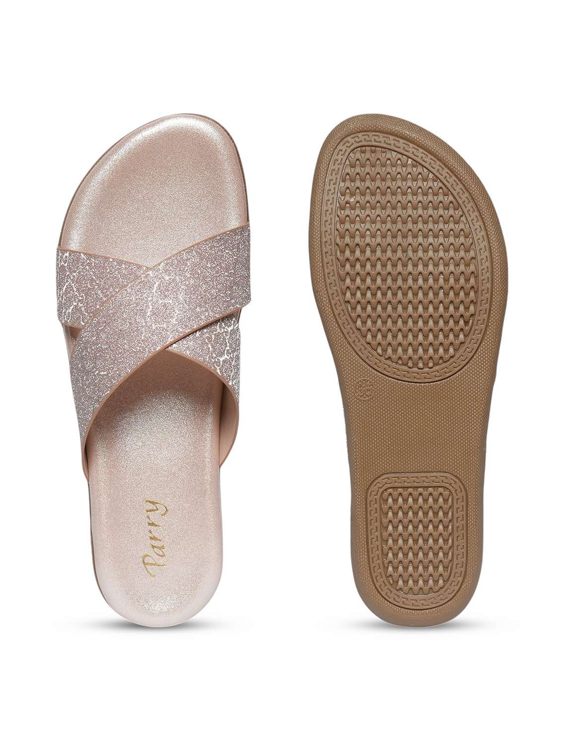 women beige slip on sandal - 22543061 -  Standard Image - 5