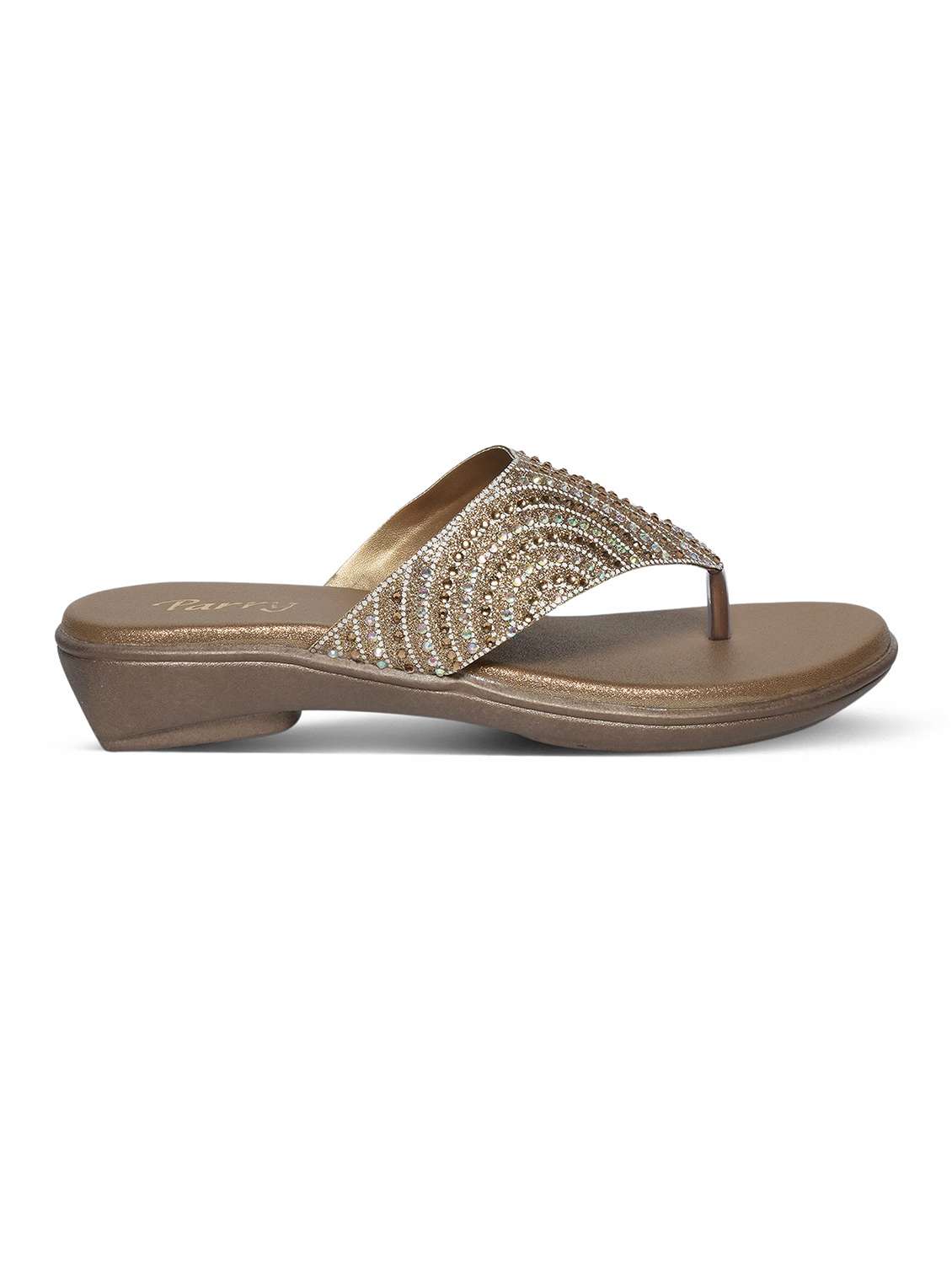 women embellished toe separator flat sandal - 22543069 -  Standard Image - 3