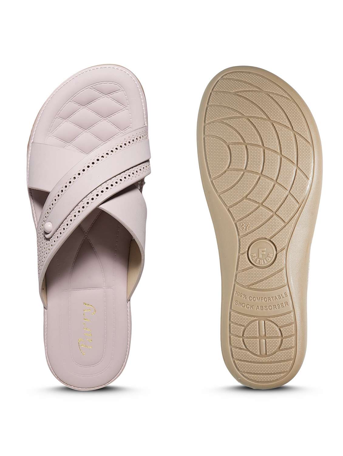 women purple slip on sandal - 22543075 -  Standard Image - 5