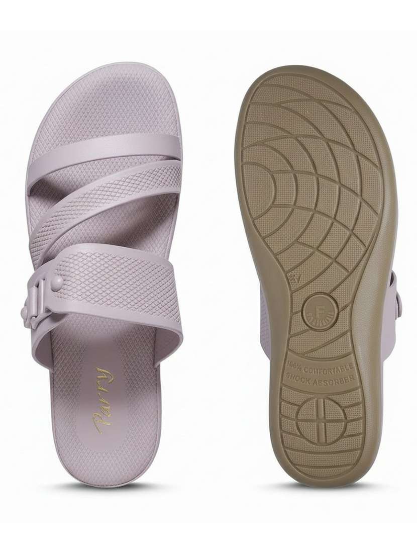 women purple slip on sandal - 22543077 -  Standard Image - 5