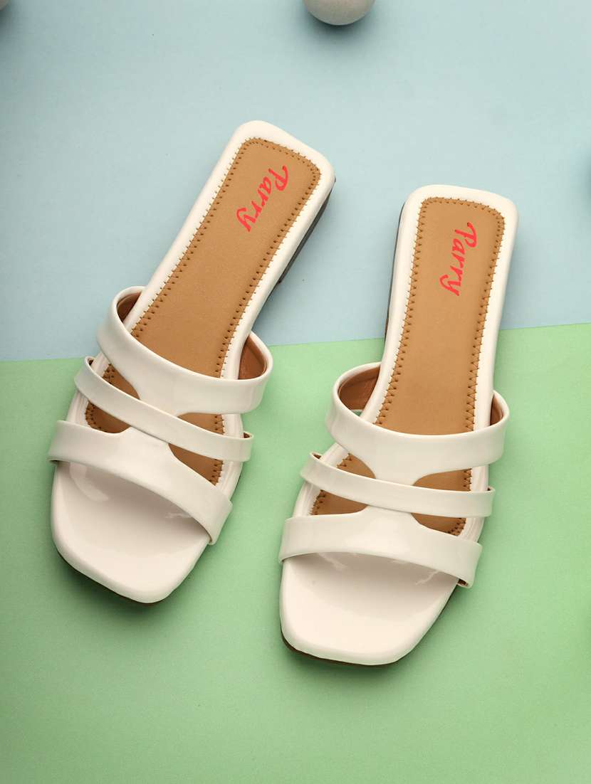women white slip on sandal