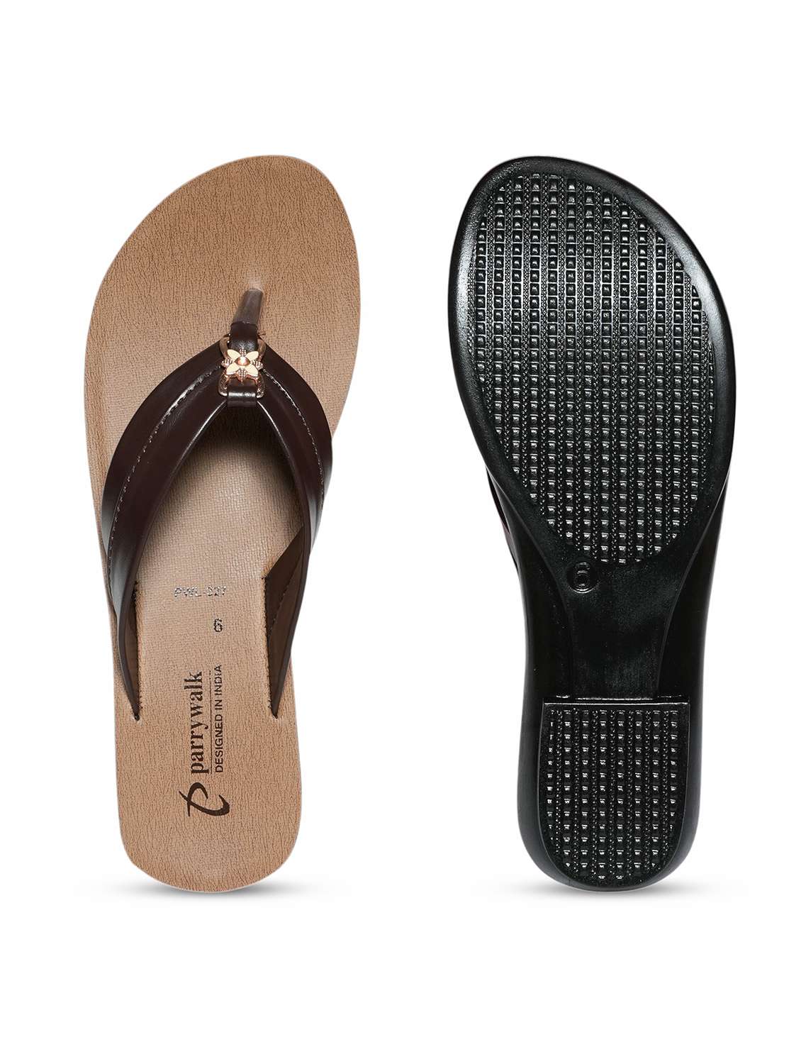 women embellished toe separator flat sandal - 22543096 -  Standard Image - 5