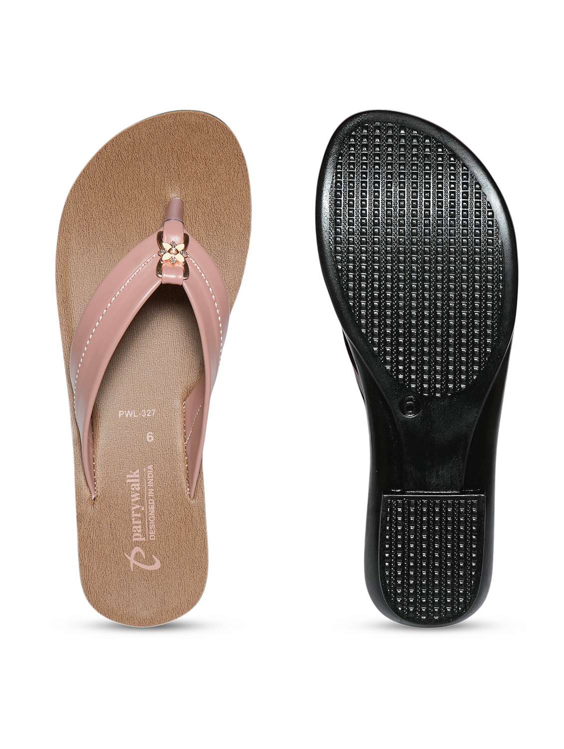 women embellished toe separator flat sandal - 22543097 -  Standard Image - 5