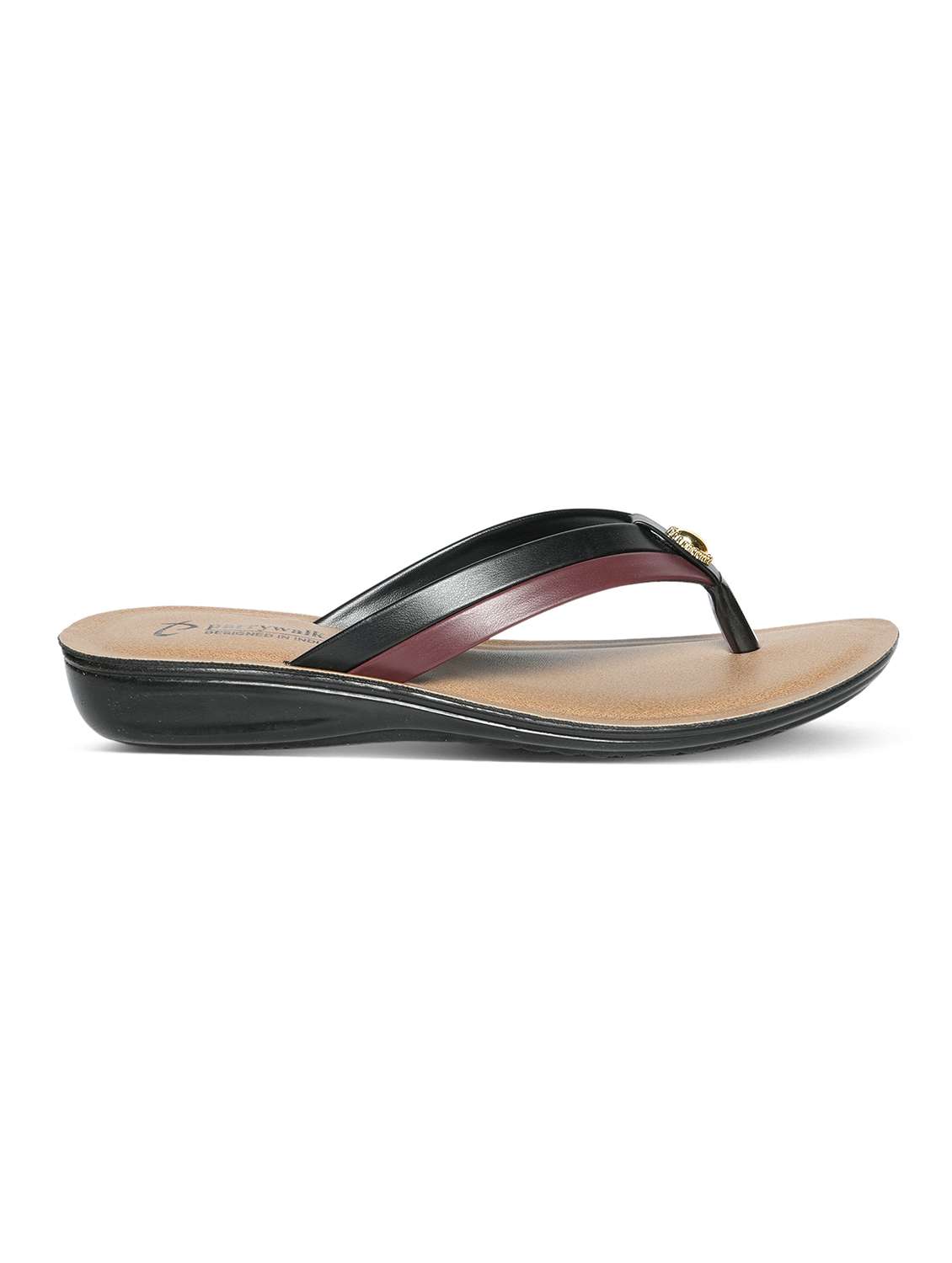 women color block toe separator flat sandal - 22543116 -  Standard Image - 3