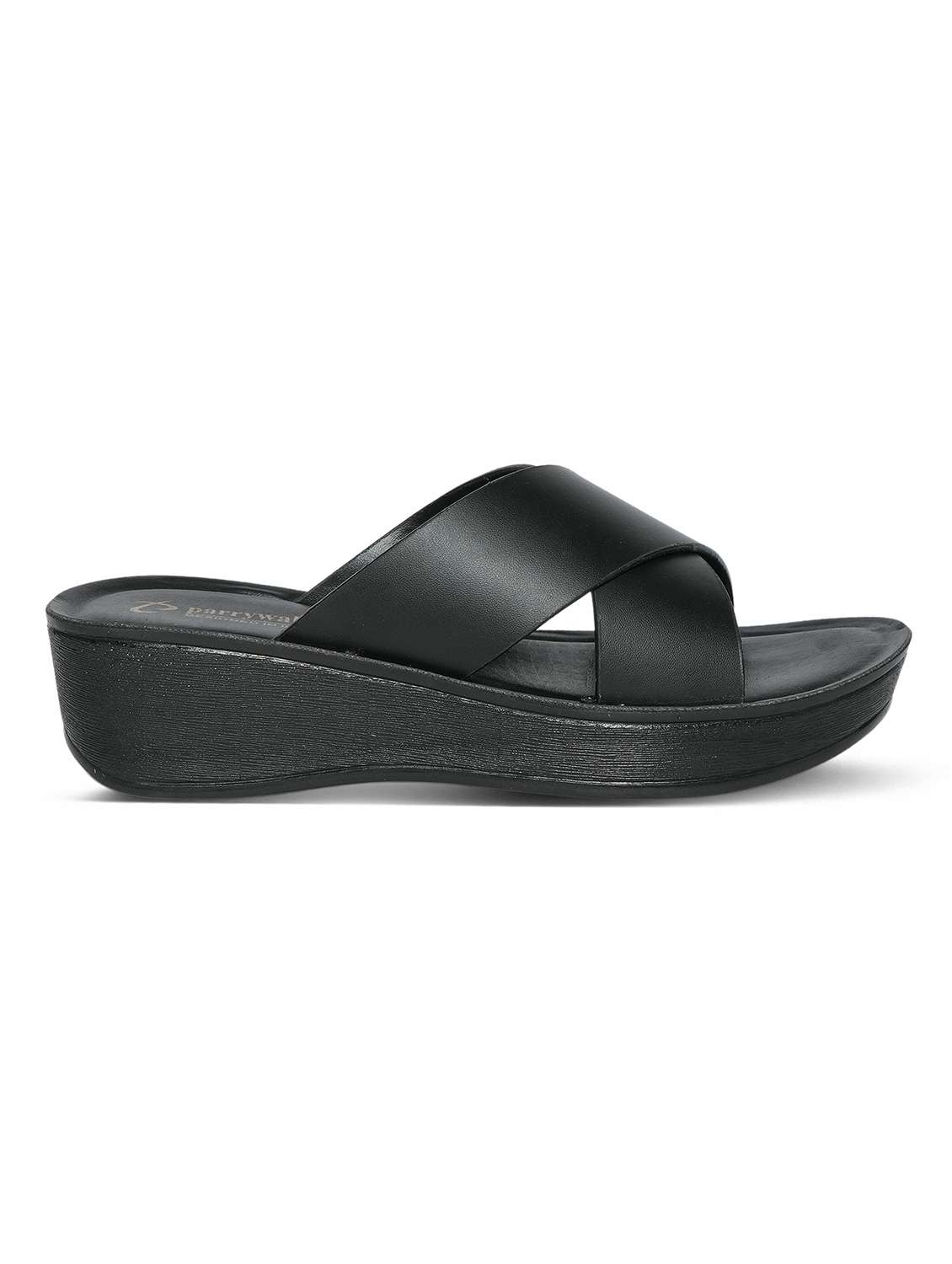 women black slip on wedge - 22543118 -  Standard Image - 3