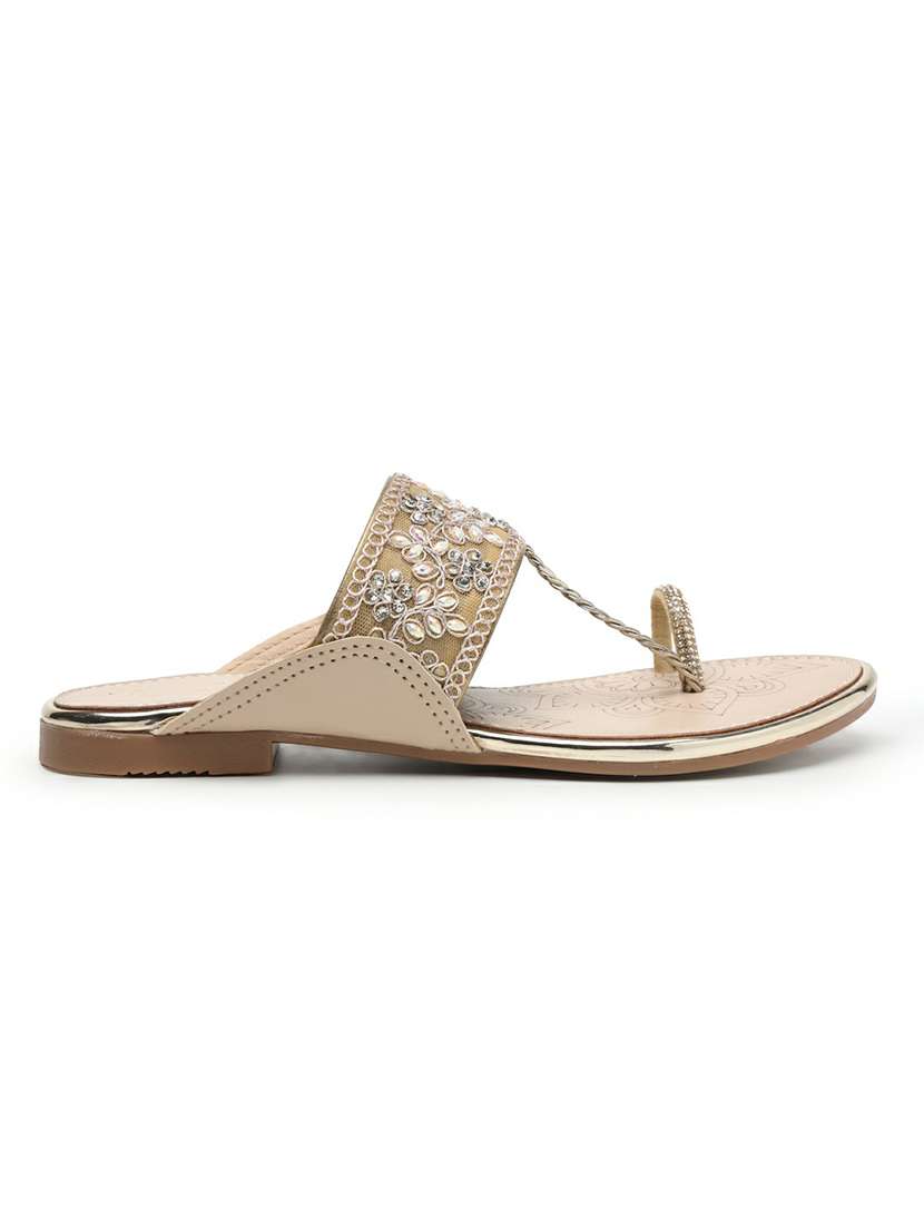 women embellished one toe sandal - 22543125 -  Standard Image - 3