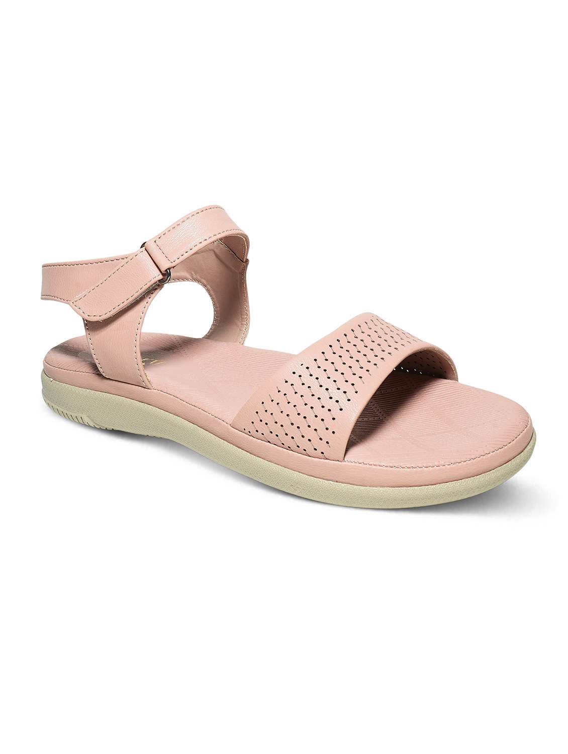 women pink ankle strap sandal