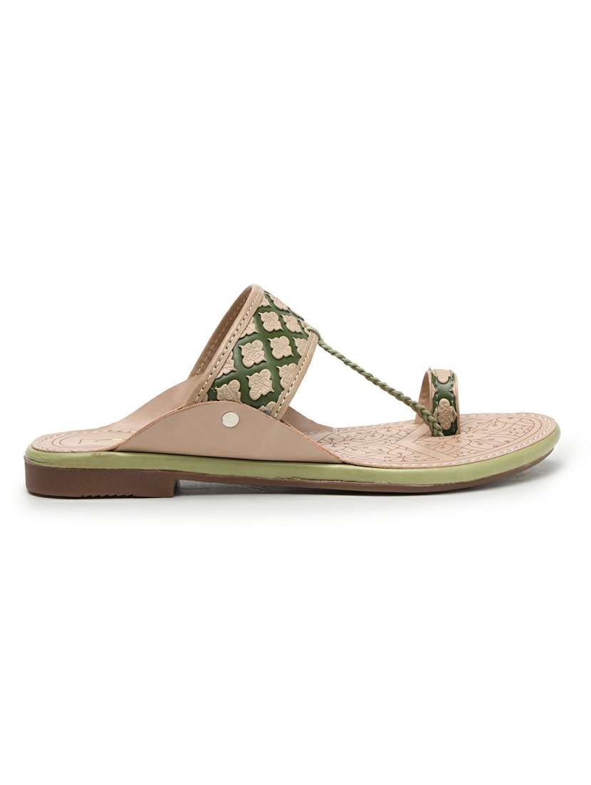 women textured one toe sandal - 22543132 -  Standard Image - 3