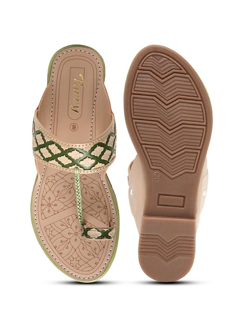 women textured one toe sandal - 22543132 -  Standard Image - 5